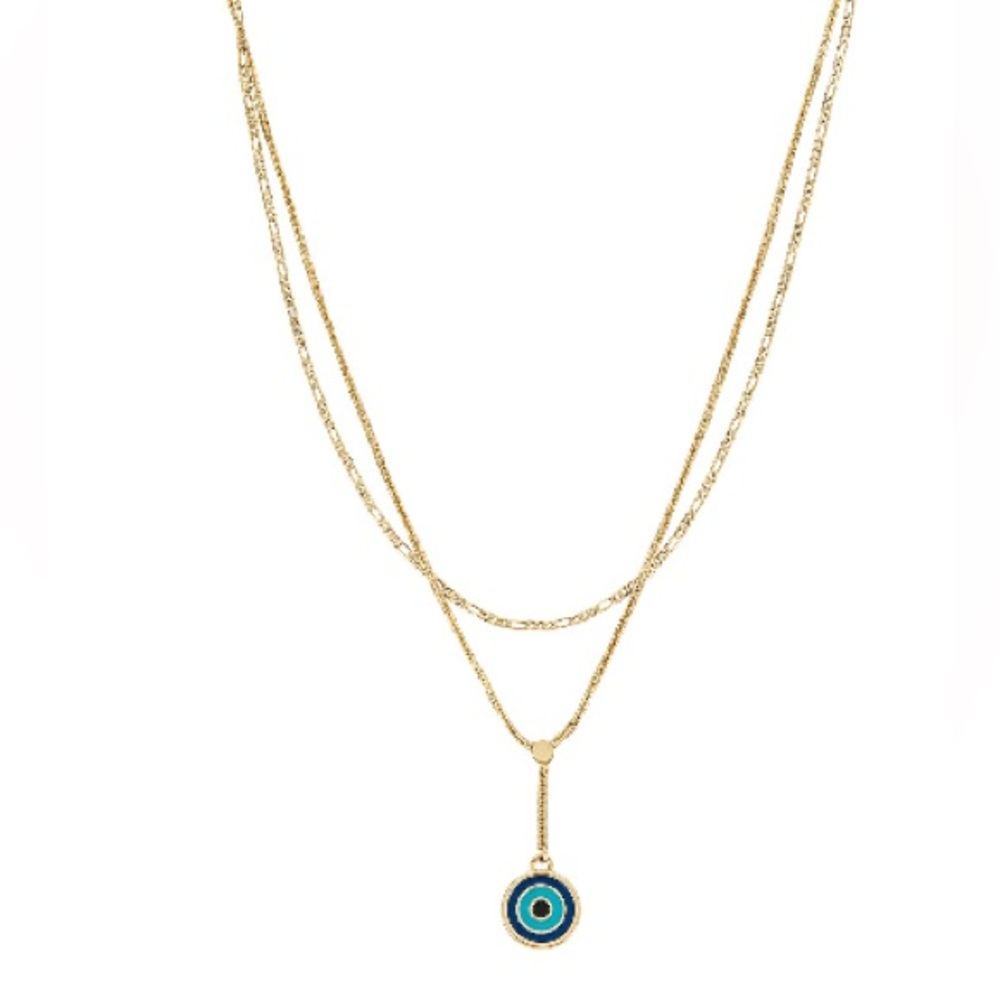 Jenny Bird Evil Eye Gold Layered Necklace